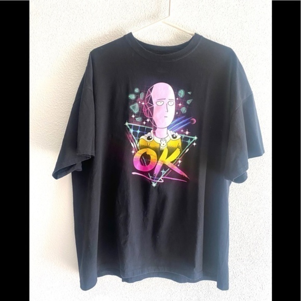 OK RETRO men’s graphic t-shirt black size 2XL